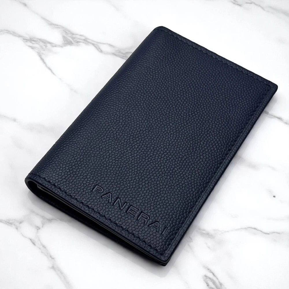 PANERAI BLUE WAVE TEXTURED LEATHER WALLET – ITALIAN CRAFTSMANSHIP – NAUTICAL-INS