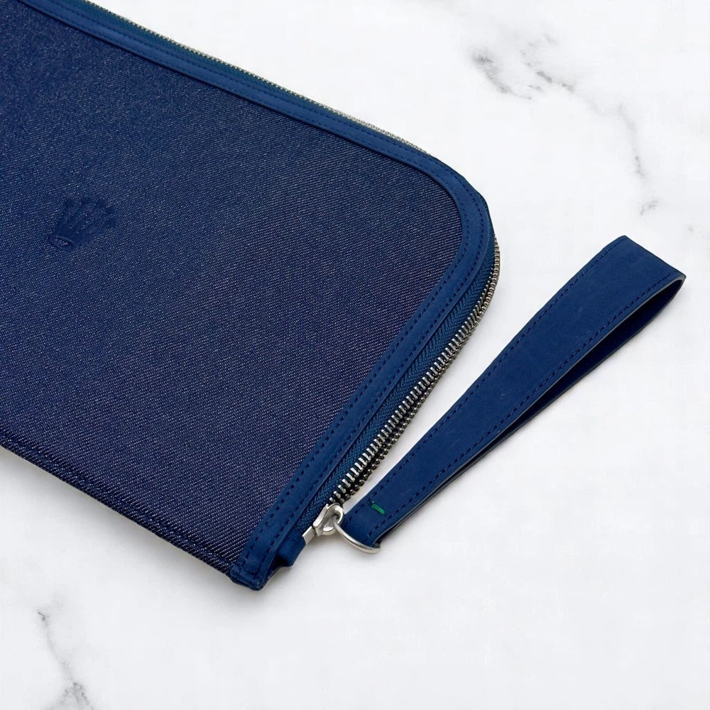 ROLEX WATCHES AND WONDERS BLUE TRAVEL POUCH – 2024 EDITION – VIP GIFT – BOXED AD