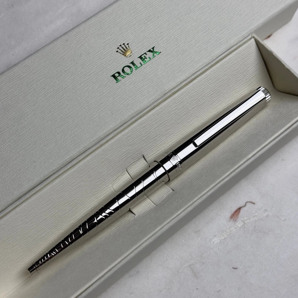 ROLEX PLATINUM WAVE-CUT SILVER PEN – OFFICIAL AD VIP GIFT