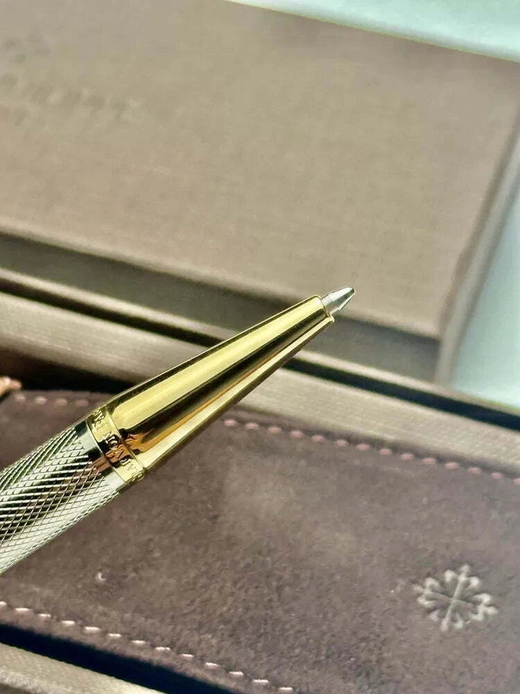 PATEK PHILIPPE SILVER WEAVE PEN BY GRAF VON FABER CASTELL | EXQUISITE WRITING IN