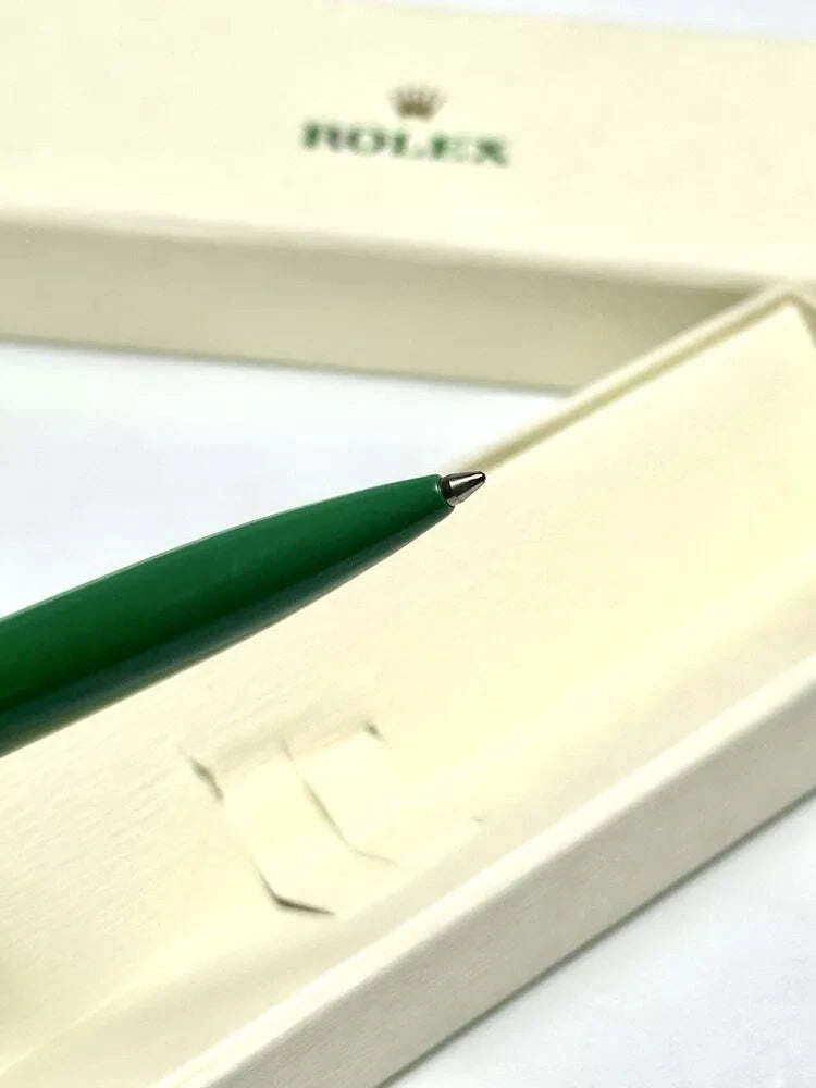 ROLEX GREEN EMERALD TWIST BALLPOINT PEN FOR VIP GIFT