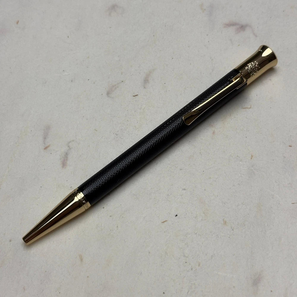 PATEK PHILIPPE BLACK BALLPOINT PEN WITH LEATHER POUCH AND BOX