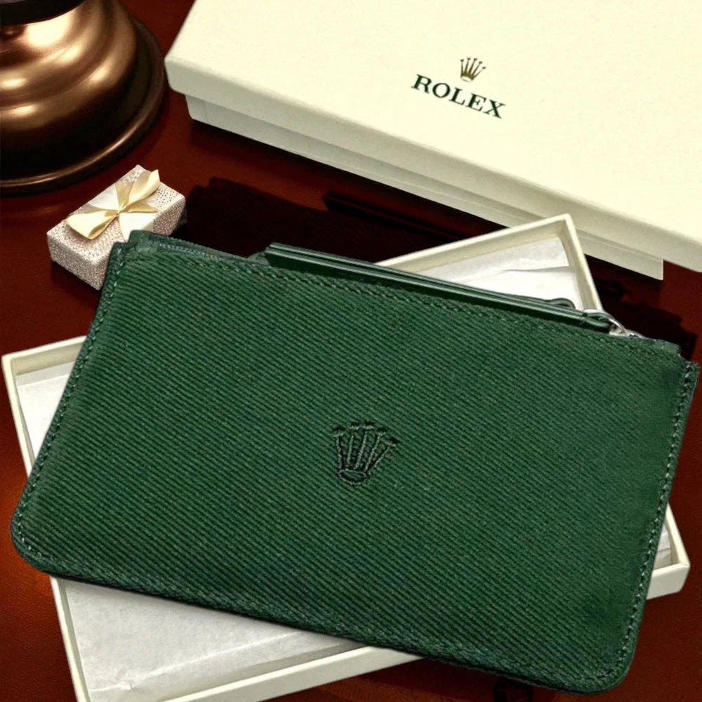 ROLEX VIRIDIAN GREEN TRAVEL WATCH POUCH CASE AD VIP GIFT