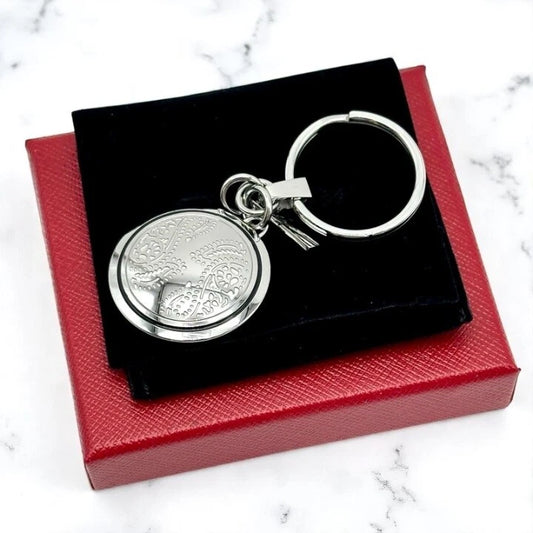 CARTIER TREE OF LIFE SILVER MEDALLION KEYCHAIN – VIP DEALER EXCLUSIVE GIFT