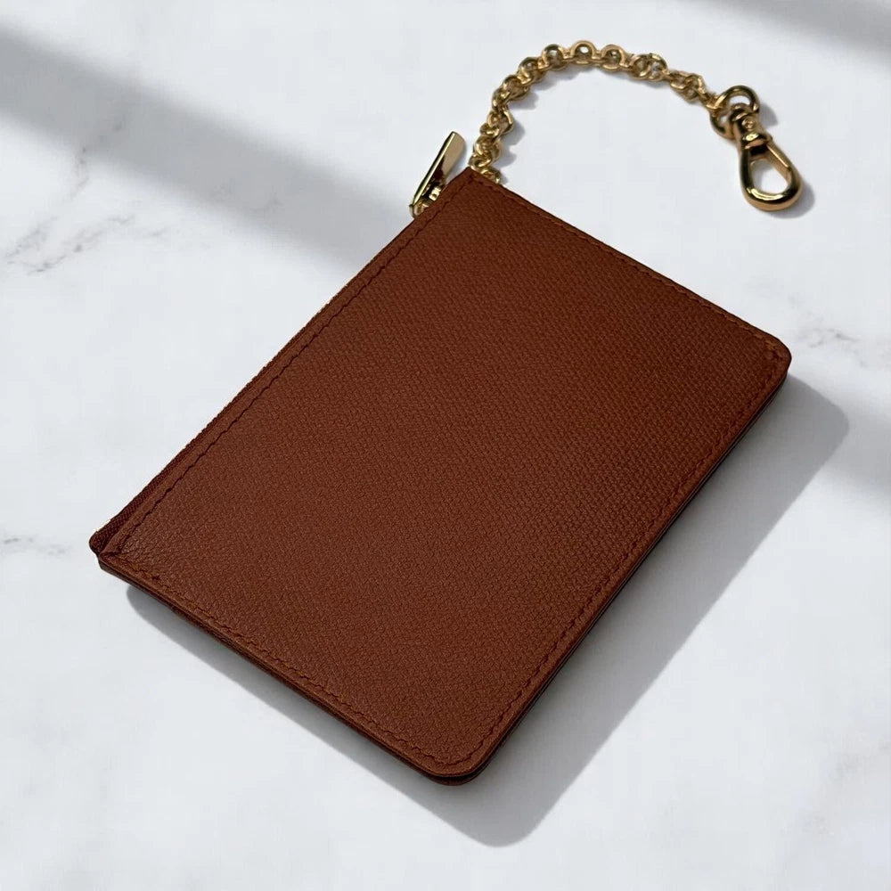 ROLEX BASELWORLD 2014 VIP LEATHER WALLET – LIMITED EDITION – BROWN WITH CHAIN AD