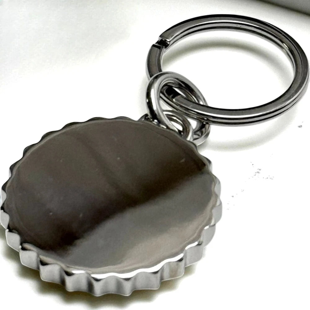 ROLEX SILVER TRIPLOCK CROWN EMBLEM KEYRING - AD GIFT