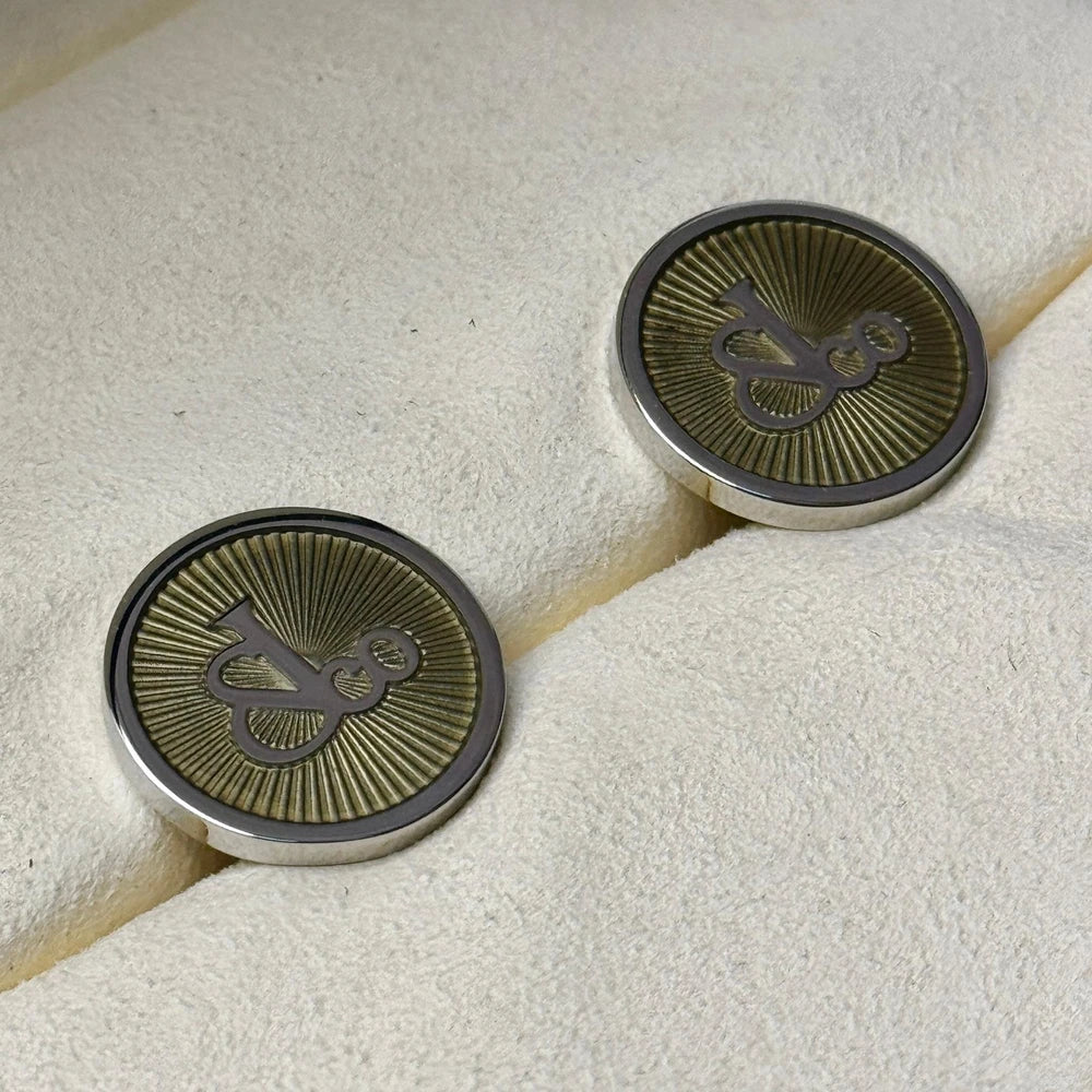 JACOB & CO. ELEGANT RADIANT CUFFLINKS, LUXURY ACCESSORY