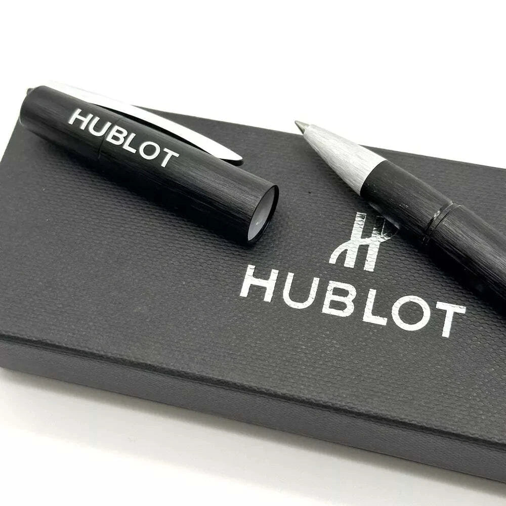 HUBLOT BRUSHED BLACK STEEL ROLLERBALL PEN FOR PROFESSIONALS | AD VIP GIFT