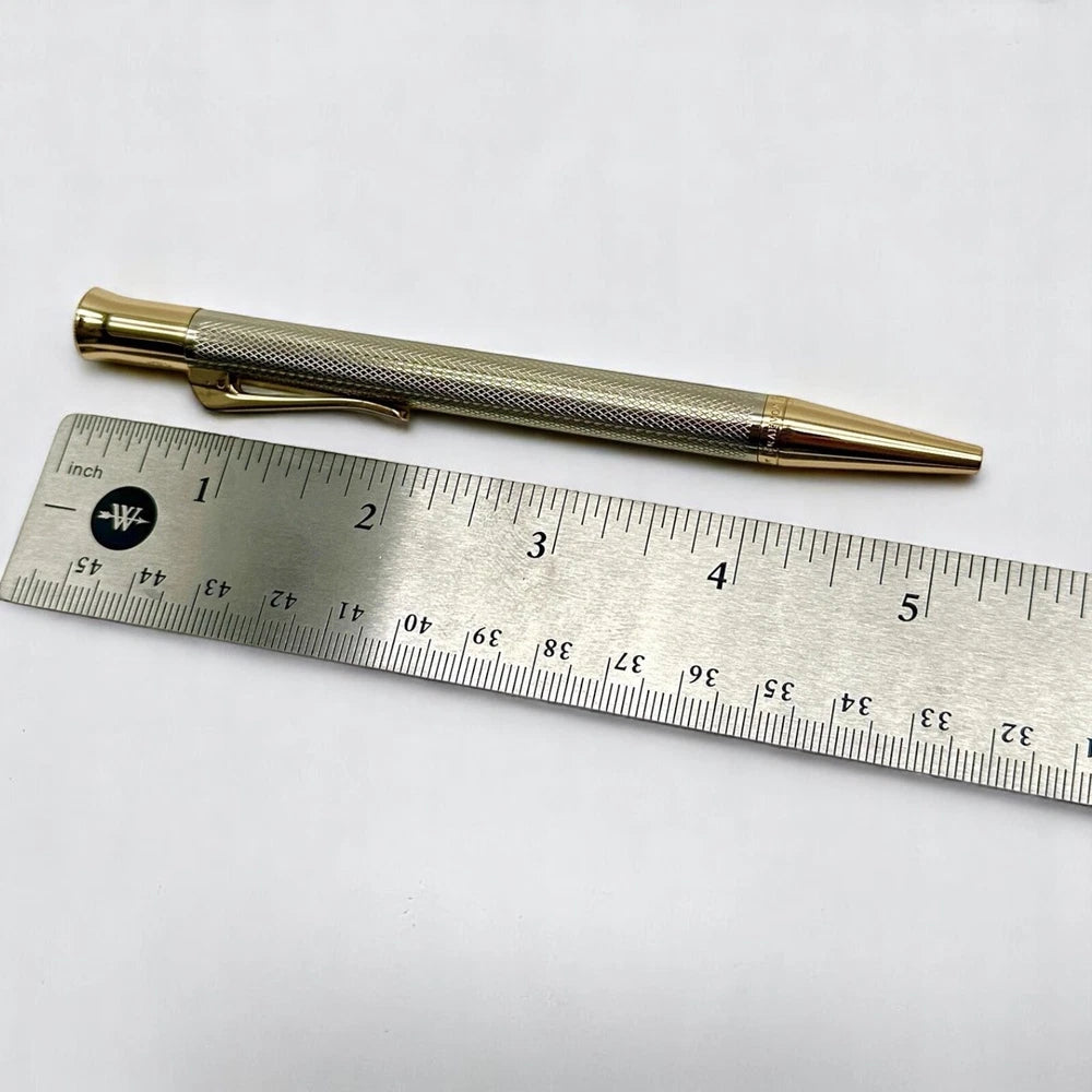 PATEK PHILIPPE SILVER SCRIPTED PEN GRAF VON FABER-CASTELL WEAVE RARE VIP AD GIFT