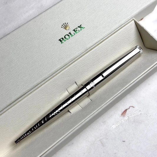 ROLEX PLATINUM WAVE-CUT SILVER PEN – OFFICIAL AD VIP GIFT