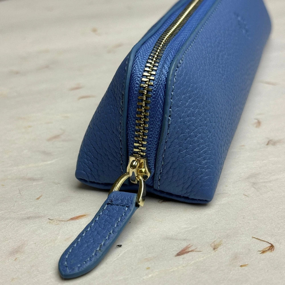 PATEK PHILIPPE BLUE LEATHER PENCIL CASE, VIP GIFT, MADE IN ITALY