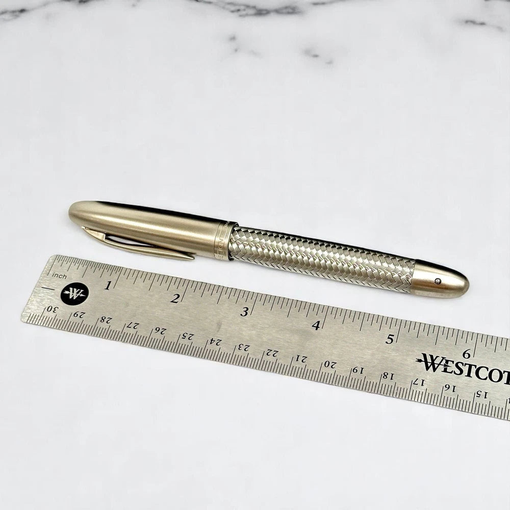 PORSCHE DESIGN P3100 TEC FLEX ROLLERBALL PEN BRAIDED STEEL COLLECTOR’S EDITION