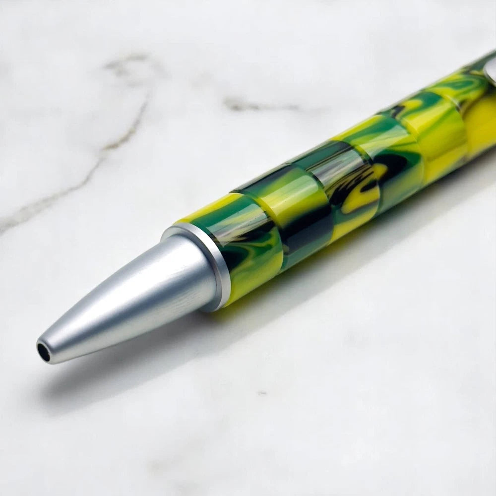 BREITLING MOSAIC VERDANT BALLPOINT PEN YELLOW & GREEN MARBLE DESIGN