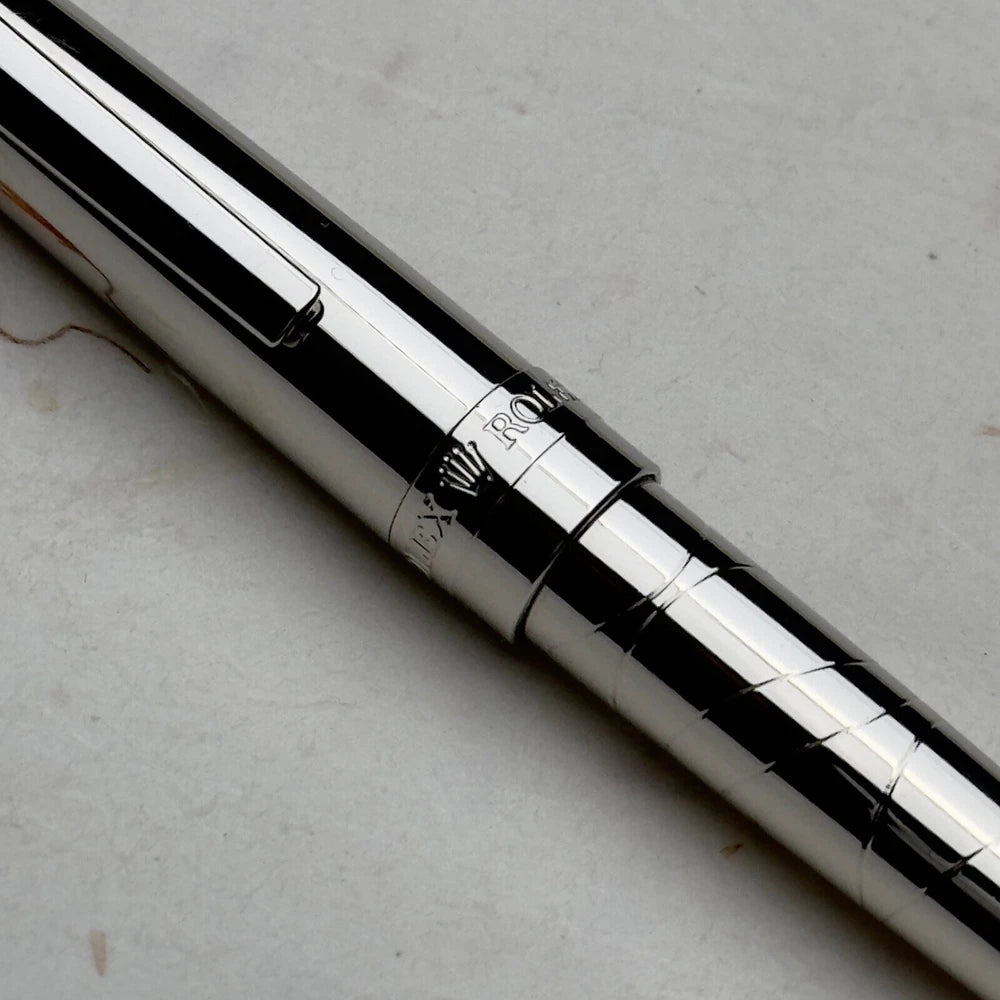 ROLEX PLATINUM WAVE-CUT SILVER PEN – OFFICIAL AD VIP GIFT