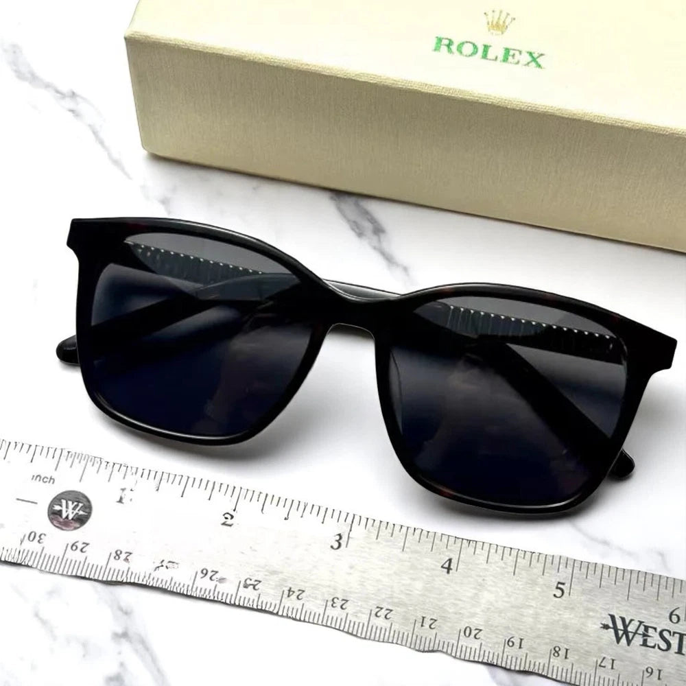 ROLEX 1000/S VIP SUNGLASSES GOLD FRAME W/ CASE & CLOTH – RARE AD