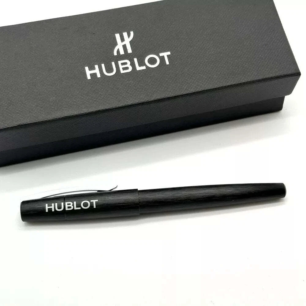 HUBLOT BRUSHED BLACK STEEL ROLLERBALL PEN FOR PROFESSIONALS | AD VIP GIFT