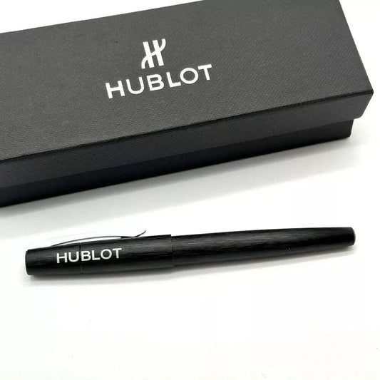 HUBLOT BRUSHED BLACK STEEL ROLLERBALL PEN FOR PROFESSIONALS | AD VIP GIFT