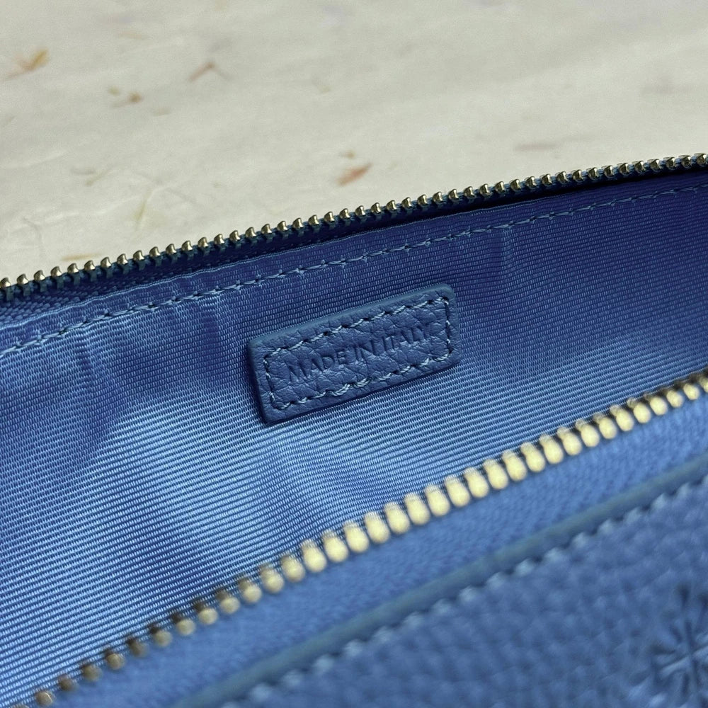 PATEK PHILIPPE BLUE LEATHER PENCIL CASE, VIP GIFT, MADE IN ITALY