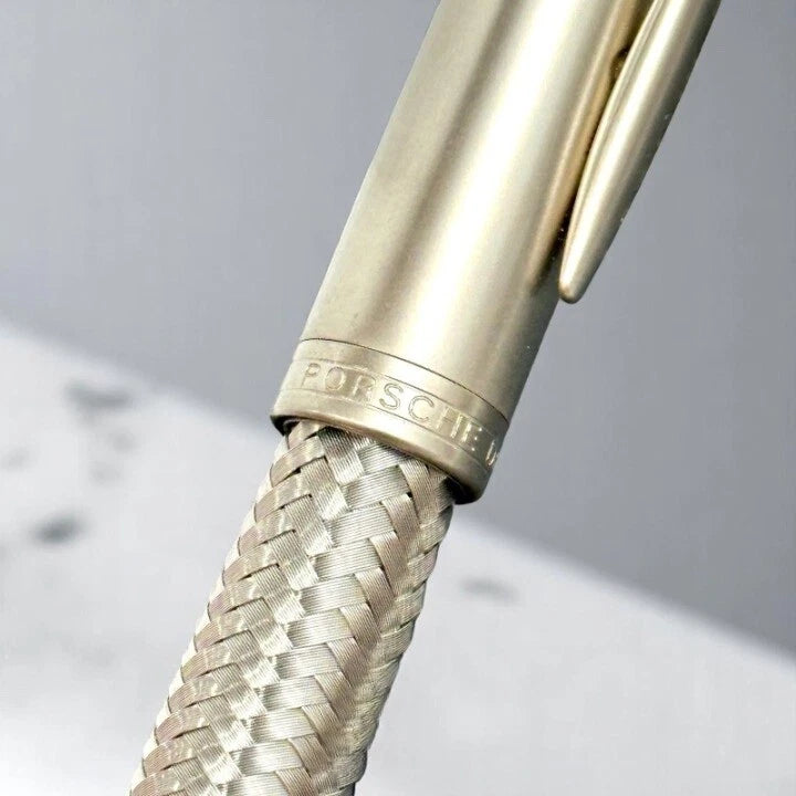 PORSCHE DESIGN P3100 TEC FLEX ROLLERBALL PEN BRAIDED STEEL COLLECTOR’S EDITION