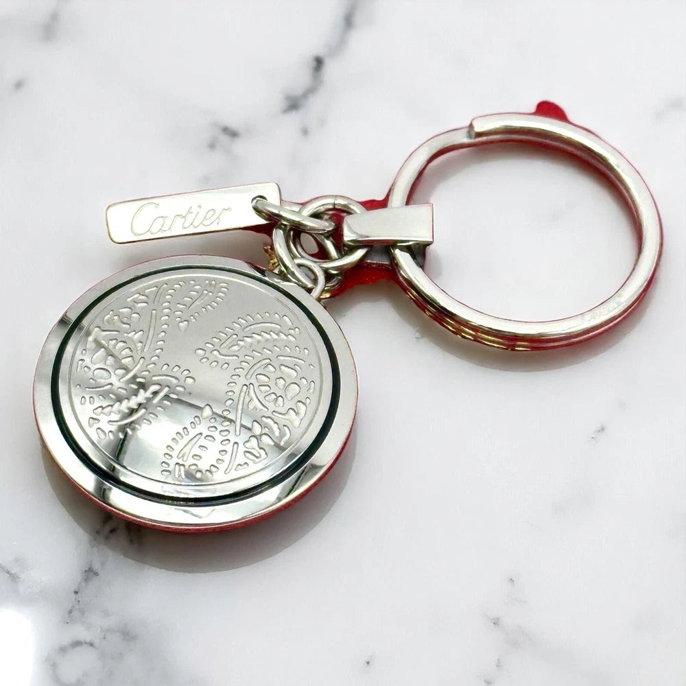 CARTIER TREE OF LIFE SILVER MEDALLION KEYCHAIN – VIP DEALER EXCLUSIVE GIFT