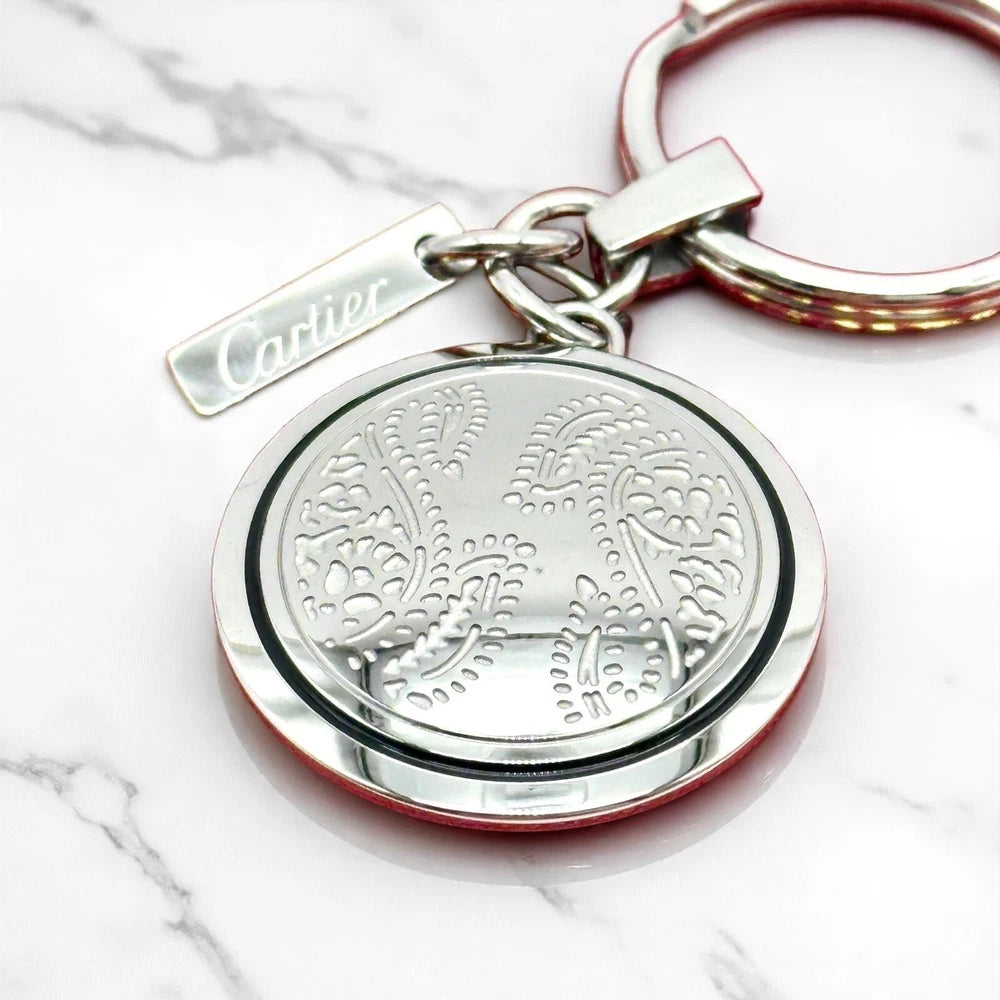 CARTIER TREE OF LIFE SILVER MEDALLION KEYCHAIN – VIP DEALER EXCLUSIVE GIFT