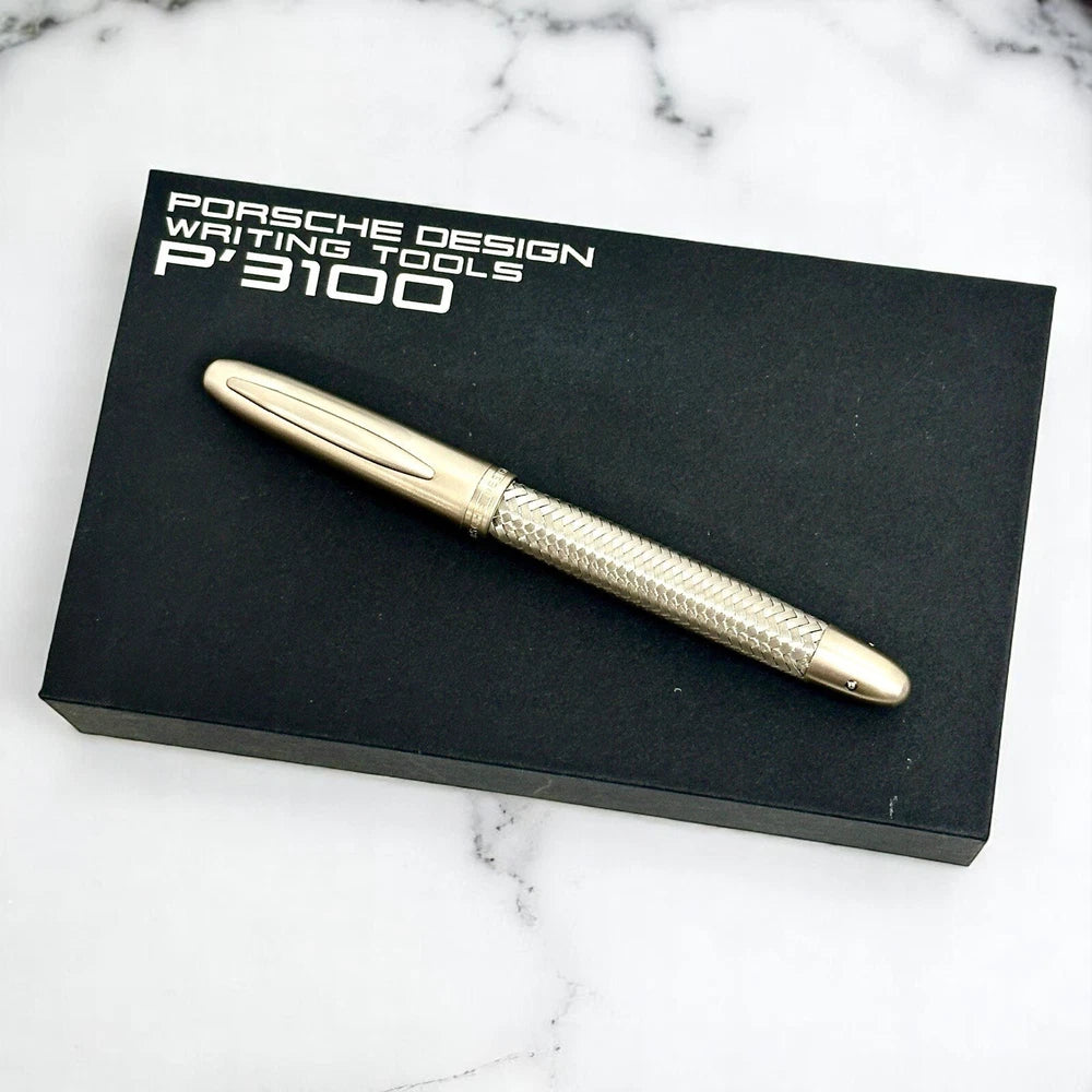 PORSCHE DESIGN P3100 TEC FLEX ROLLERBALL PEN BRAIDED STEEL COLLECTOR’S EDITION