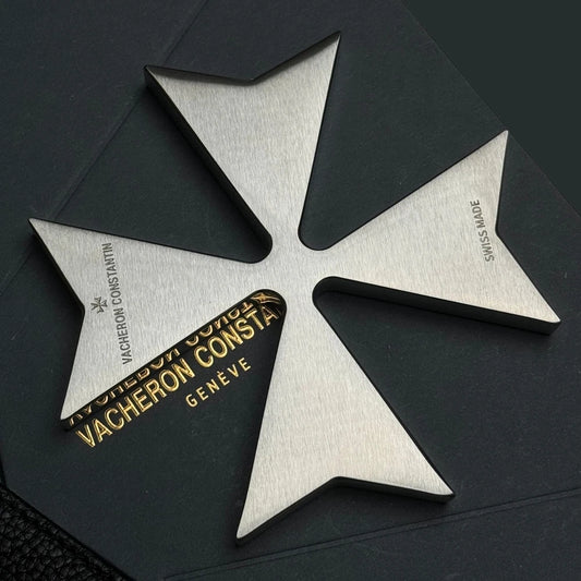 VACHERON CONSTANTIN MALTE CROSS PAPERWEIGHT, SWISS STAINLESS STEEL
