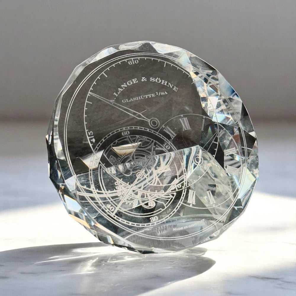 A. LANGE & SÖHNE CRYSTAL TOURBILLON PAPERWEIGHT – VIP GIFT – ORIGINAL BOX