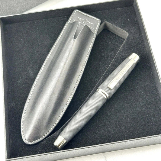 BREITLING LUXURY ROLLERBALL PEN WITH LEATHER CASE AD VIP GIFT