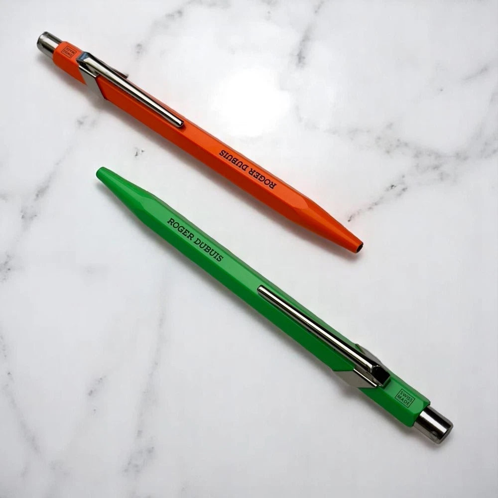 ROGER DUBUIS X CARAN D’ACHE BALLPOINT PEN SET –| ORANGE & GREEN