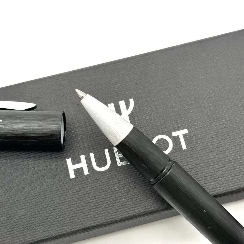 HUBLOT BRUSHED BLACK STEEL ROLLERBALL PEN FOR PROFESSIONALS | AD VIP GIFT