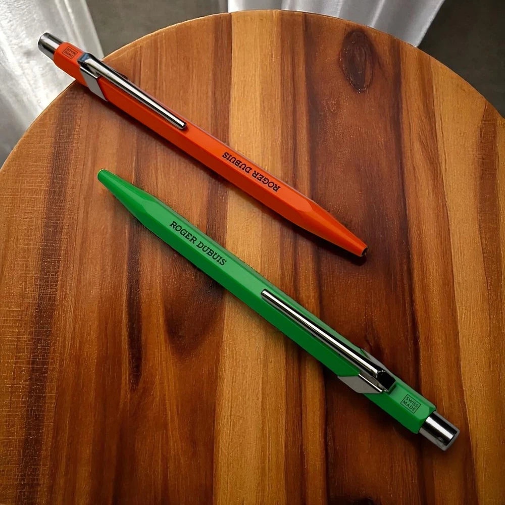 ROGER DUBUIS X CARAN D’ACHE BALLPOINT PEN SET – ORANGE & GREEN
