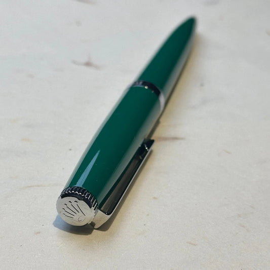 ROLEX EMERALD TWIST PEN IN EMERALD FINISH | LUXURY WRITING INSTRUMENT FOR DISCER