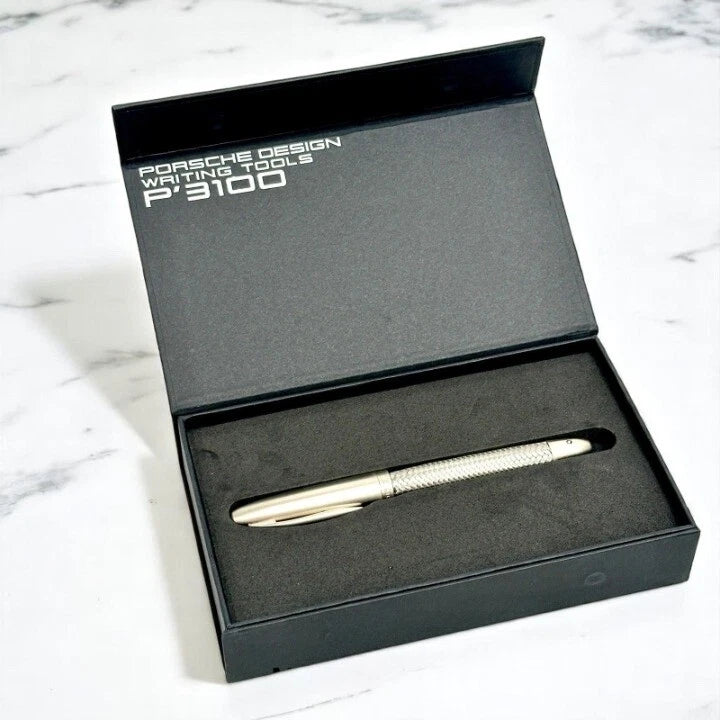 PORSCHE DESIGN P3100 TEC FLEX ROLLERBALL PEN BRAIDED STEEL COLLECTOR’S EDITION