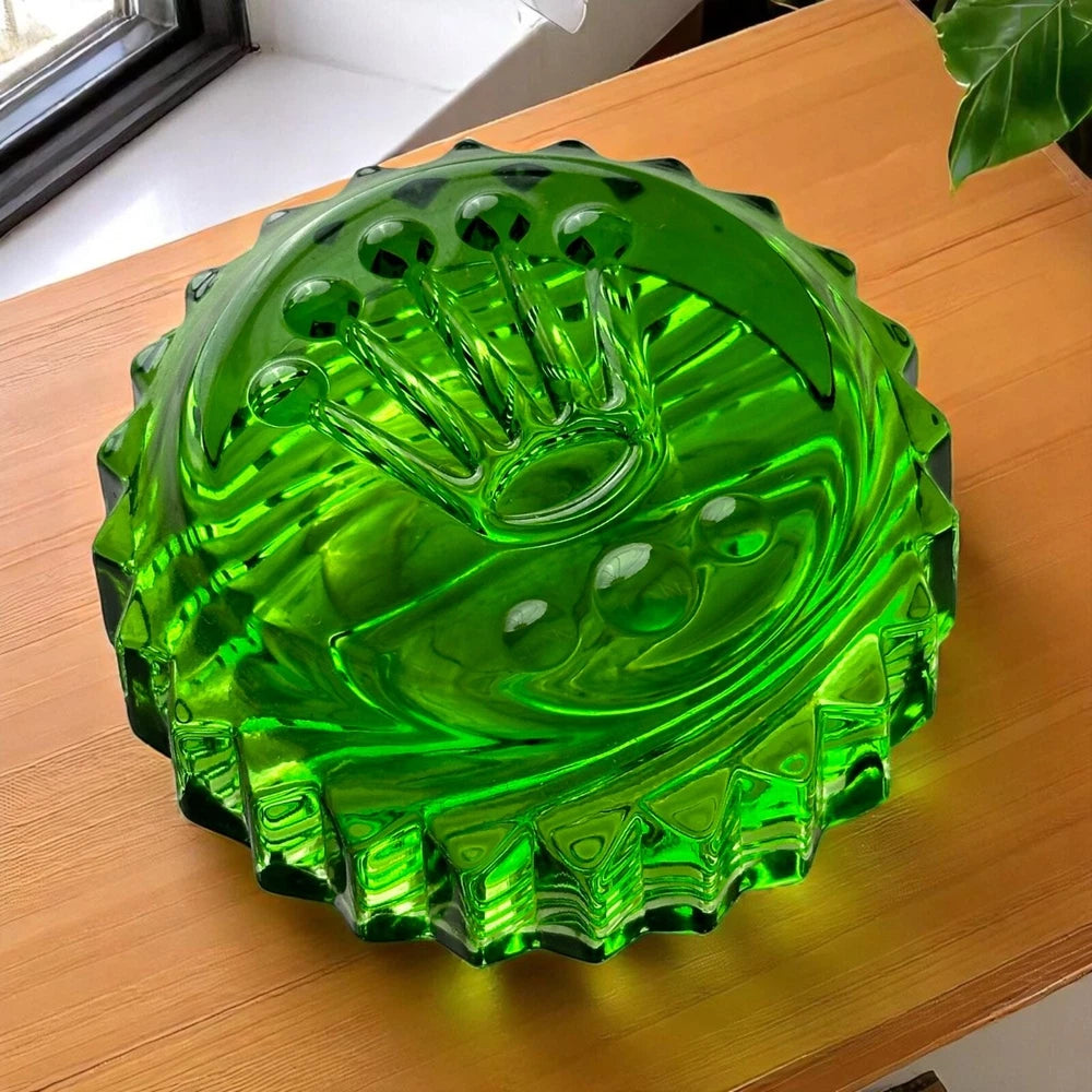 ROLEX TRIPLOCK CROWN PAPERWEIGHT – GREEN CRYSTAL, RARE BASELWORLD