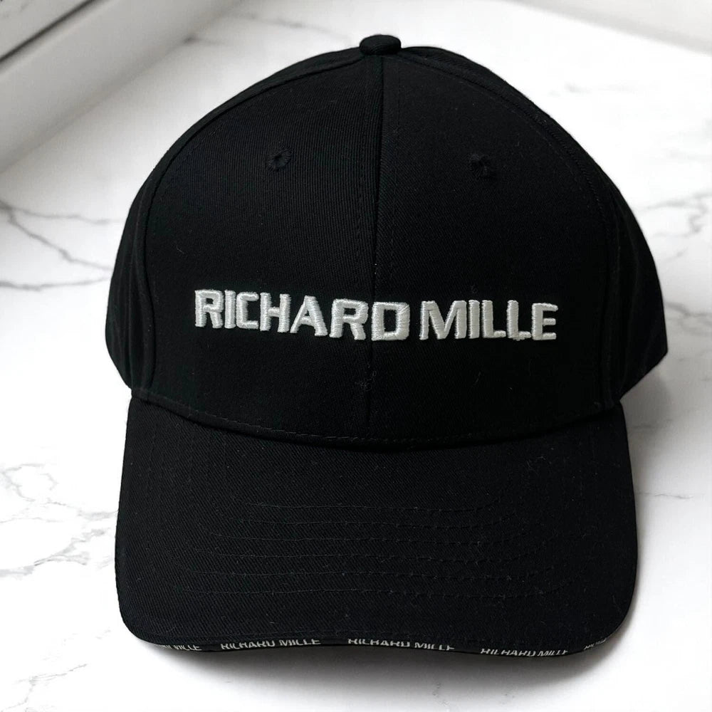 RICHARD MILLE WIMBLEDON CAP – BLACK COTTON – LIMITED EDITION