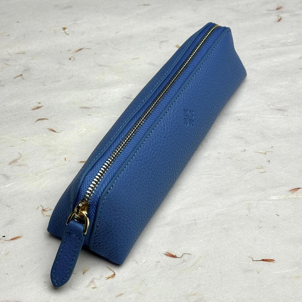 PATEK PHILIPPE BLUE LEATHER PENCIL CASE, VIP GIFT, MADE IN ITALY