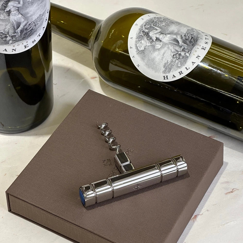 PATEK PHILIPPE SILVER BOTTLE OPENER WITH CORKSCREW | LUXURY VIP GIFT