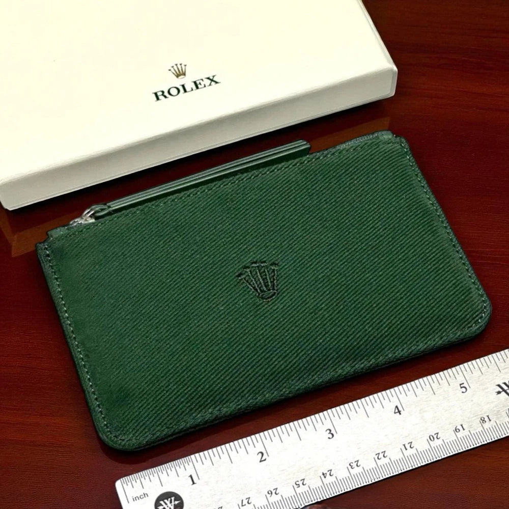 ROLEX VIRIDIAN GREEN TRAVEL WATCH POUCH CASE AD VIP GIFT