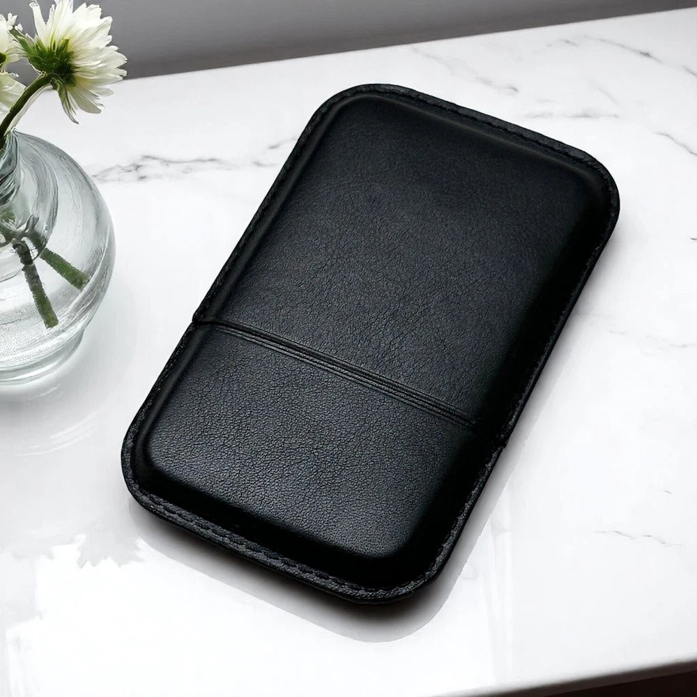 JAEGER-LECOULTRE HERITAGE BROWN LEATHER CARD HOLDER – SWISS LUXURY – GIFT BOXED