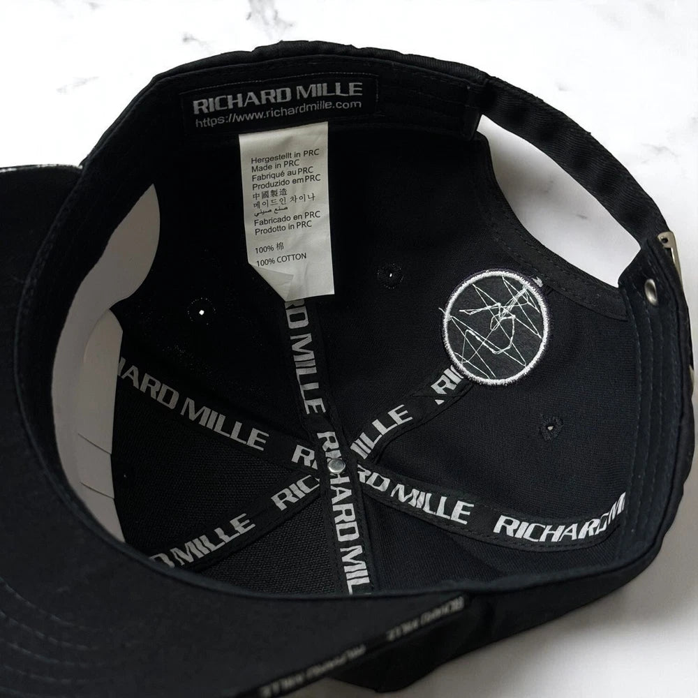 RICHARD MILLE WIMBLEDON CAP – BLACK COTTON – LIMITED EDITION