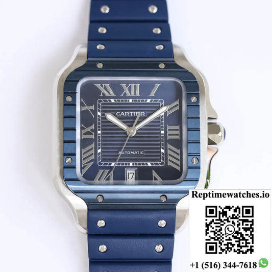 Santos De Cartier GF Factory Blue Bezel - Watches