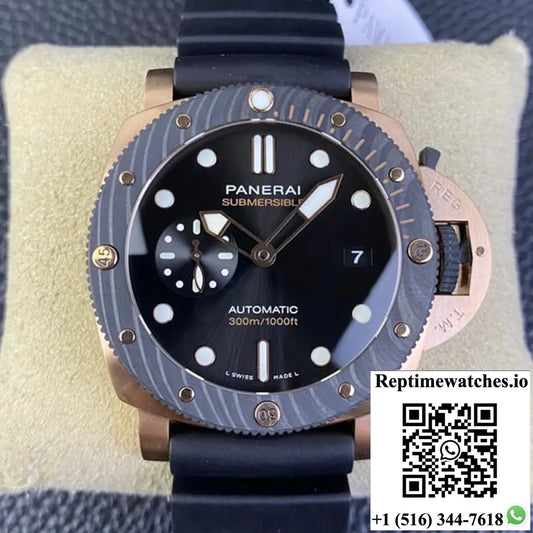 SBF Panerai Submersible PAM01070 VS Factory Carbon Fiber Bezel - Watches