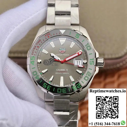 Tag Heuer Aquaracer Calibre 5 Chinese Super League WAY201E.BA0927 Gray Dial - Watches