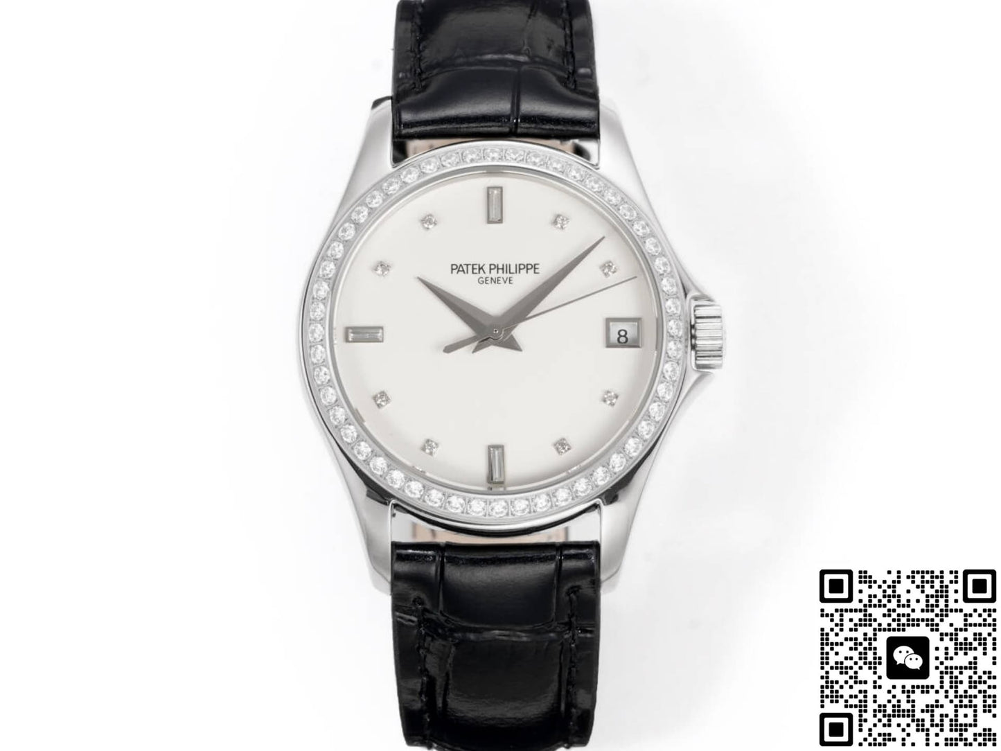 Patek Philippe Calatrava 5108G GR Factory Alligator Leather Strap