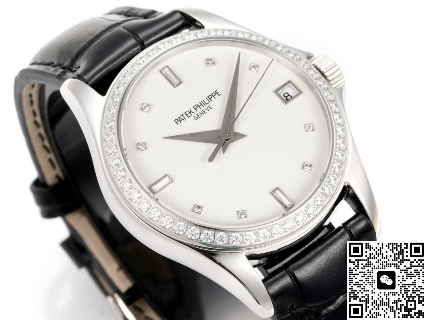 Patek Philippe Calatrava 5108G GR Factory Alligator Leather Strap