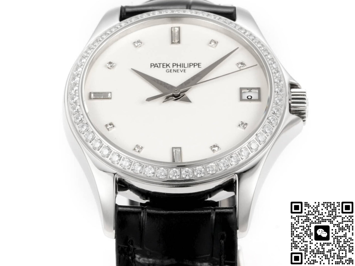 Patek Philippe Calatrava 5108G GR Factory Alligator Leather Strap
