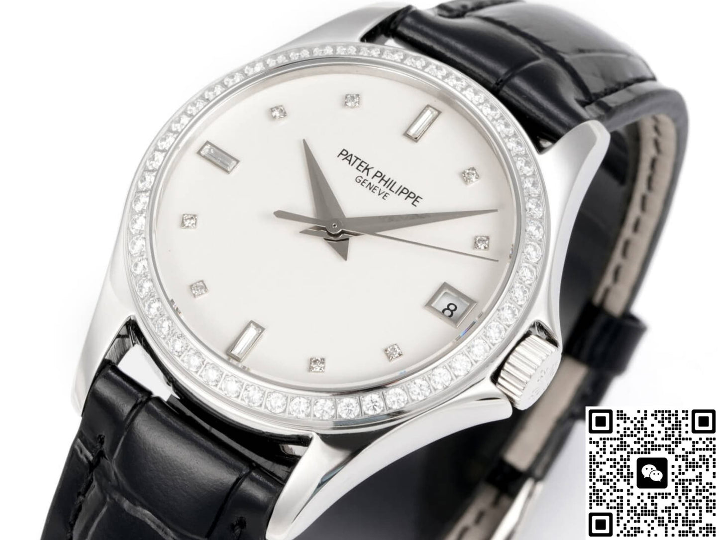 Patek Philippe Calatrava 5108G GR Factory Alligator Leather Strap