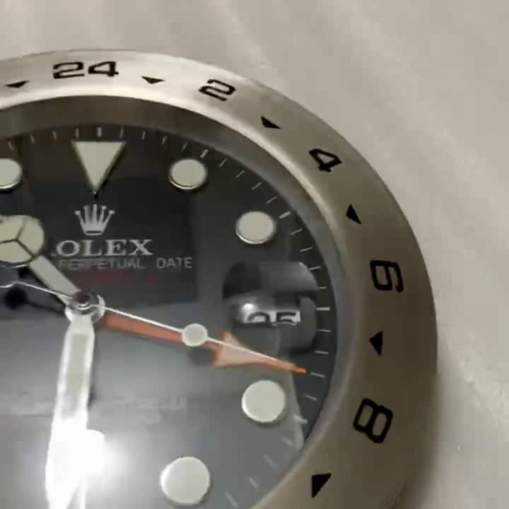 ROLEX EXPLORER 2 – BLACK DIAL – RL−35 WALL CLOCK