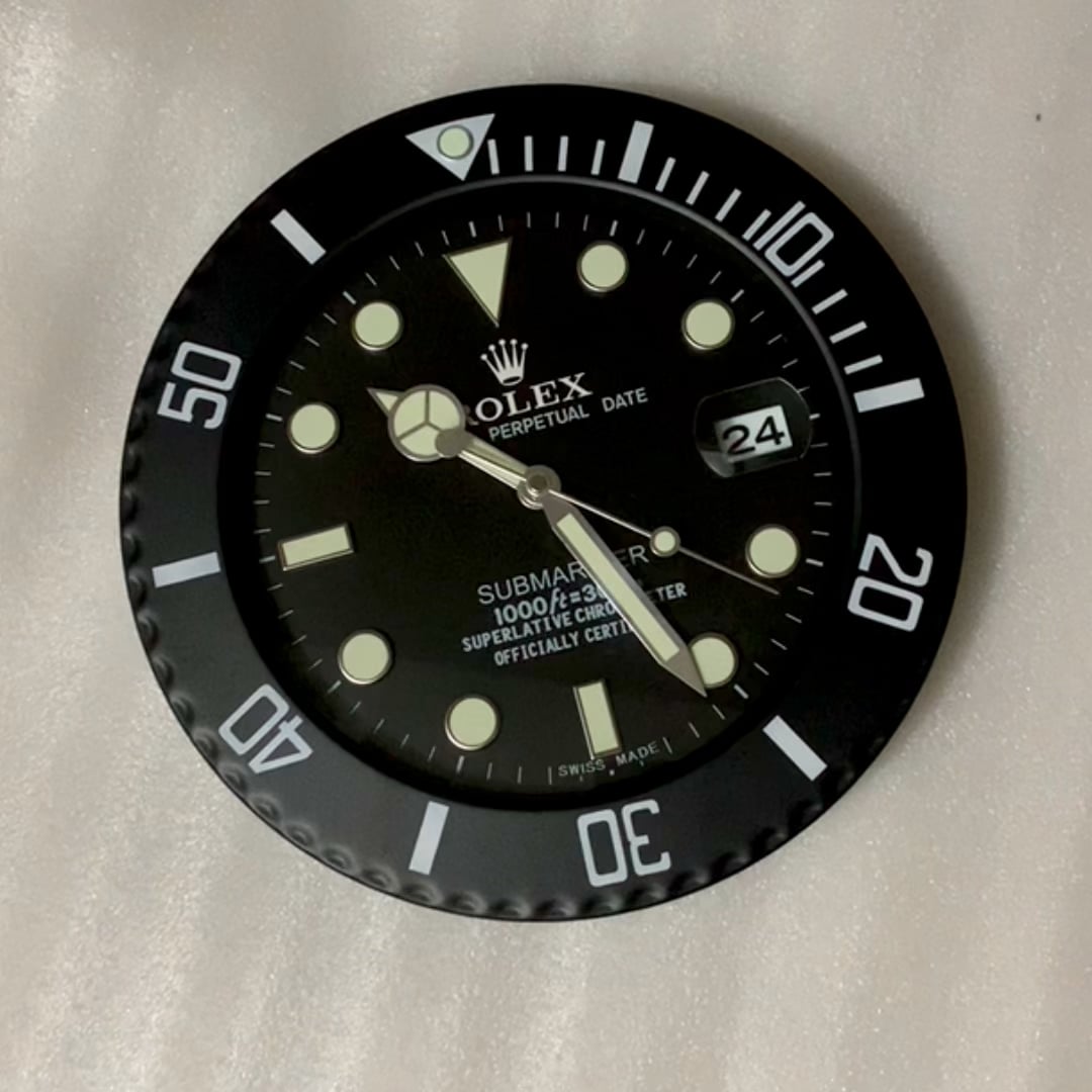 ROLEX WALL CLOCK - SUBMARINER BLACK - RL-03 EDITION